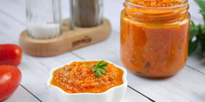 Рецепт Зимнего соуса из запеченных помидоров
