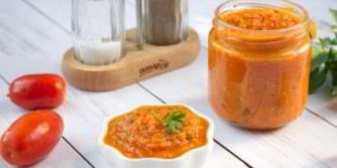 Рецепт зимнего соуса из запеченных помидоров
