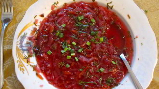 Рецепт бабушкиного борща