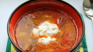 Рецепт Борща без свеклы