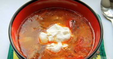 Рецепт Борща без свеклы