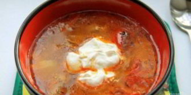 Рецепт борща без свеклы