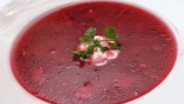 Рецепт Борща нежирного на курином бульоне