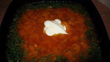 Рецепт Борща по-полтавски с гусем