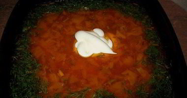 Рецепт Борща по-полтавски с гусем