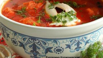 Рецепт Борща полтавского с галушками