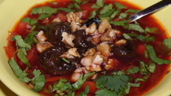 Рецепт борща с черносливом