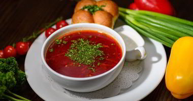 Рецепт Борща с чесноком и зеленью