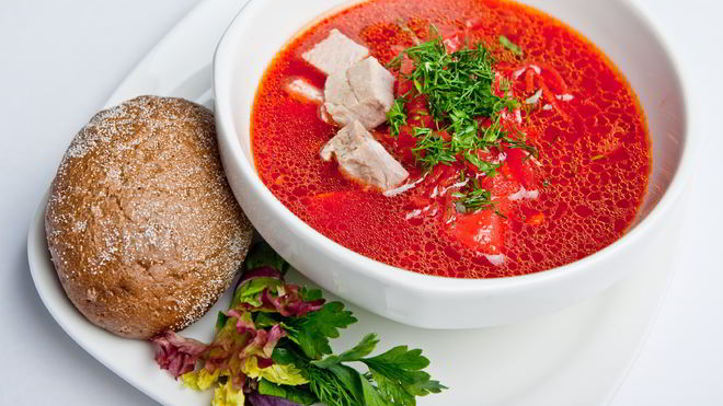 Рецепт борща с говядиной в мультиварке