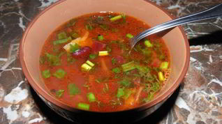 Рецепт Борща с консервированной фасолью