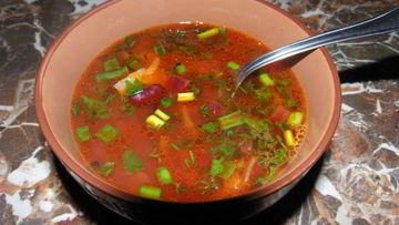 Рецепт Борща с консервированной фасолью