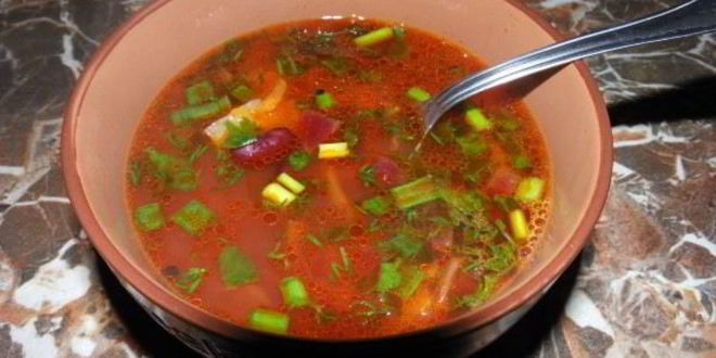 Рецепт Борща с консервированной фасолью