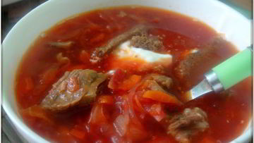 Рецепт Борща с квашеной капустой