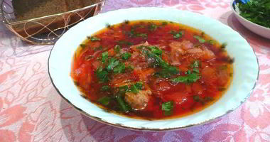Рецепт Борща с тушенкой и капустой