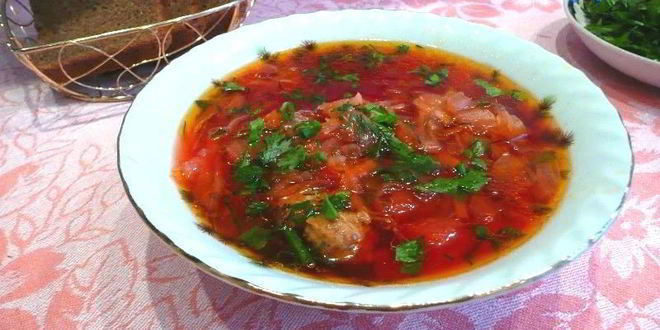 Рецепт Борща с тушенкой и капустой