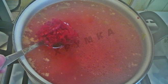 Рецепт борща с тушенкой и капустой