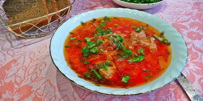 Рецепт борща с тушенкой и капустой
