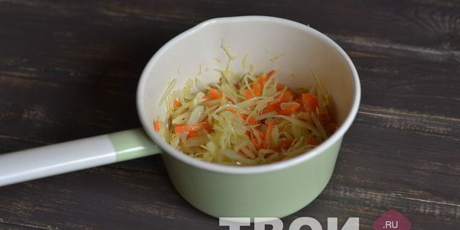 Рецепт борща с тушеной капустой