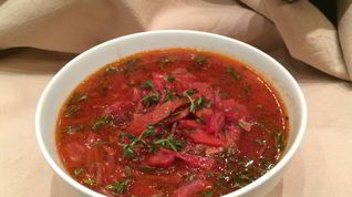 Рецепт Борща с уткой и грибами