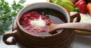 Рецепт Борща со свекольным квасом