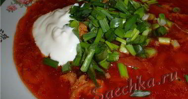 Рецепт Борща украинского