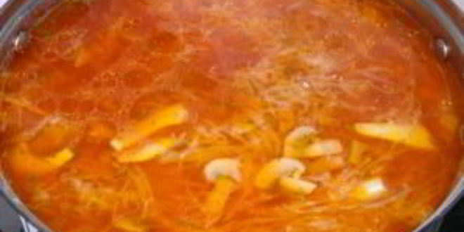 Рецепт борща вегетарианского с грибами