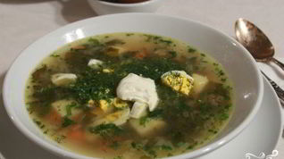 Рецепт Борща зеленого украинского