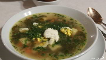 Рецепт Борща зеленого украинского