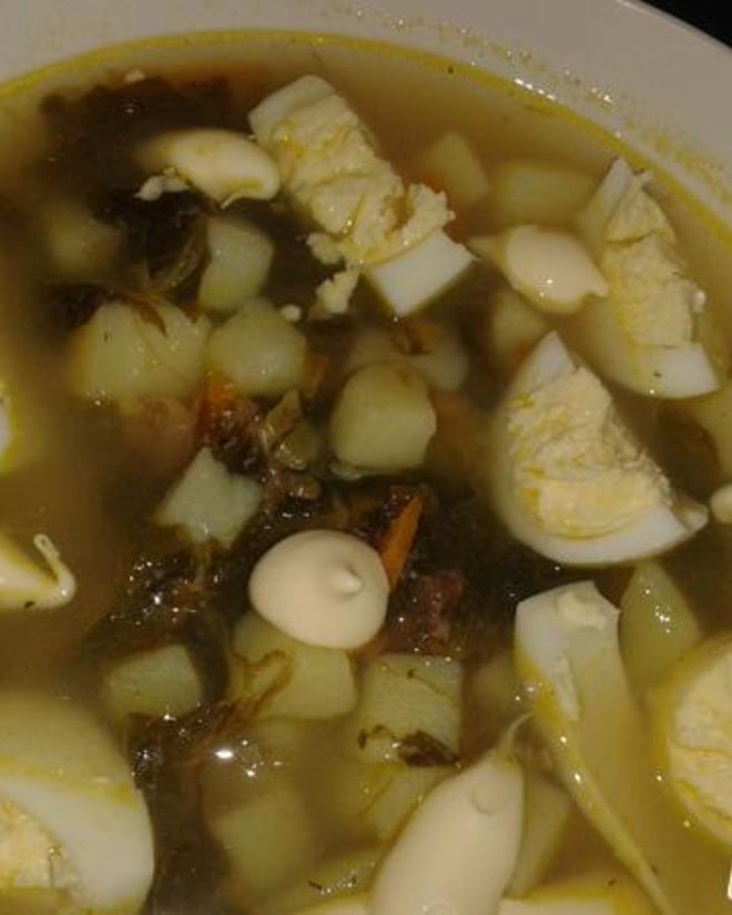 Рецепт борща зеленого