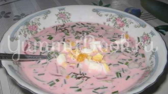 Рецепт холодного борща saltibarsciai