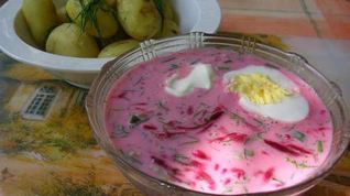 Рецепт Холодного литовского борща