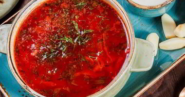 Рецепт Кубанского борща с фасолью и черносливом