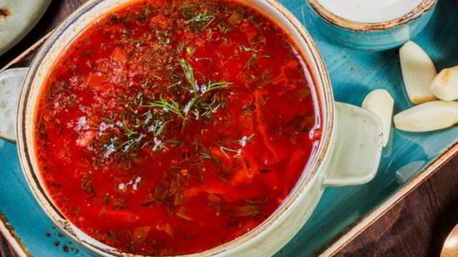 Рецепт кубанского борща с фасолью и черносливом