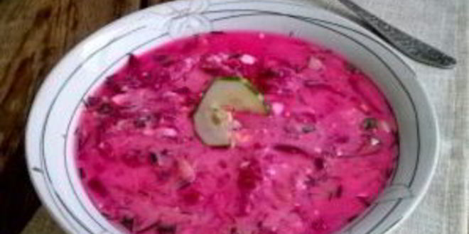 Рецепт литовского холодного борща