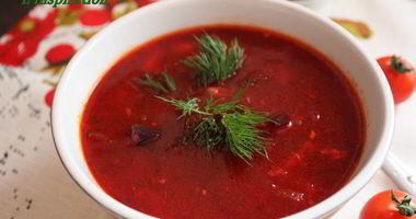 Рецепт Постного борща с фасолью