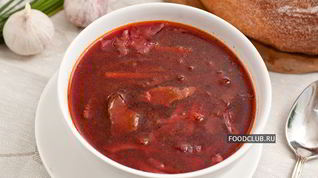 Рецепт Постного борща с грибами