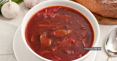 Рецепт Постного борща с грибами