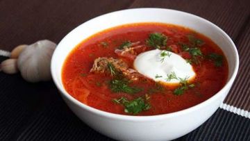 Рецепт Русского борща с мясом