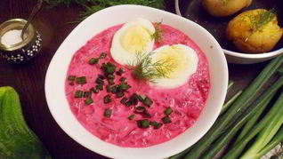 Рецепт Шалтибарщая — холодного борща по-литовски