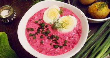 Рецепт Шалтибарщая — холодного борща по-литовски