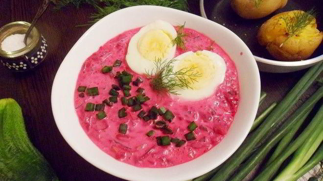 Рецепт шалтибарщая — холодного борща по-литовски