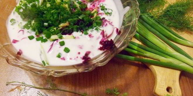 Рецепт шалтибарщая — холодного борща по-литовски