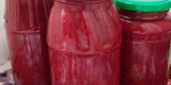 Рецепт Заправки для борща из свеклы на зиму