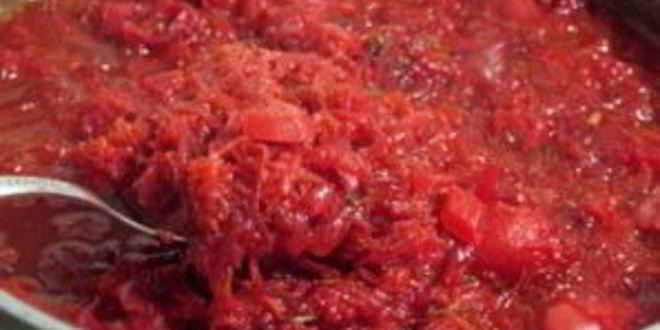 Рецепт заправки для борща из свеклы на зиму