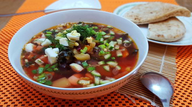 Рецепт зеленого борща без щавеля