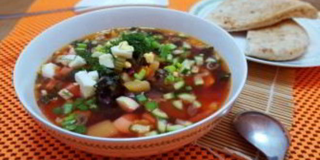 Рецепт зеленого борща без щавеля