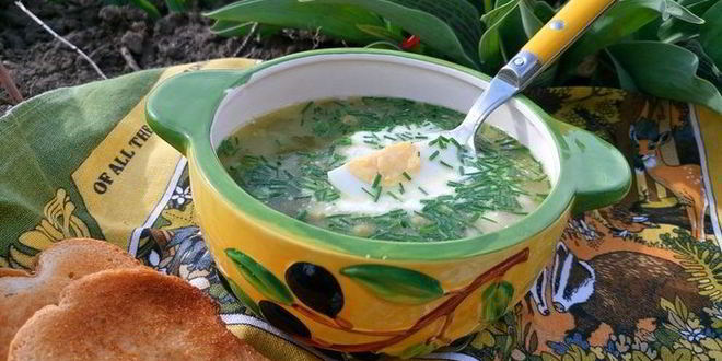 Рецепт зеленого борща на новый лад