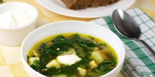 Рецепт Зеленого борща с крапивой
