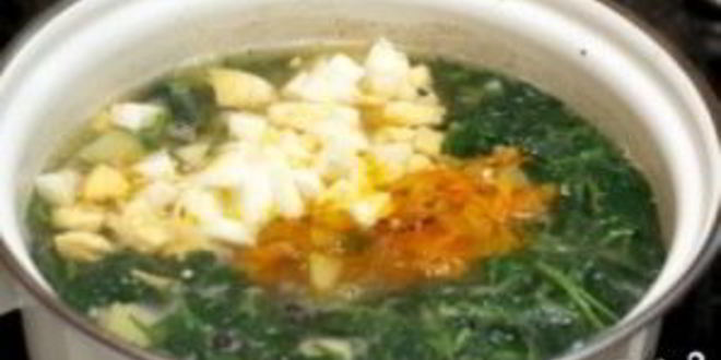 Рецепт зеленого борща с крапивой