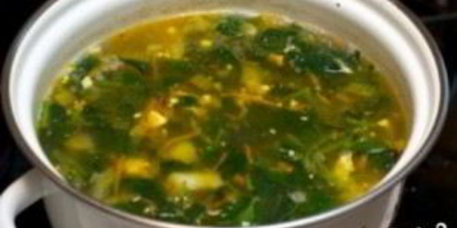 Рецепт зеленого борща с крапивой
